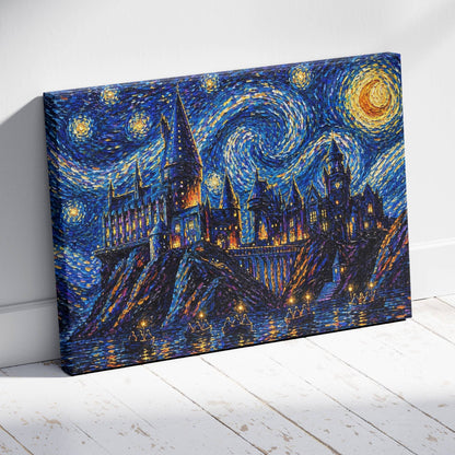 Midnight at Hogwarts Canvas