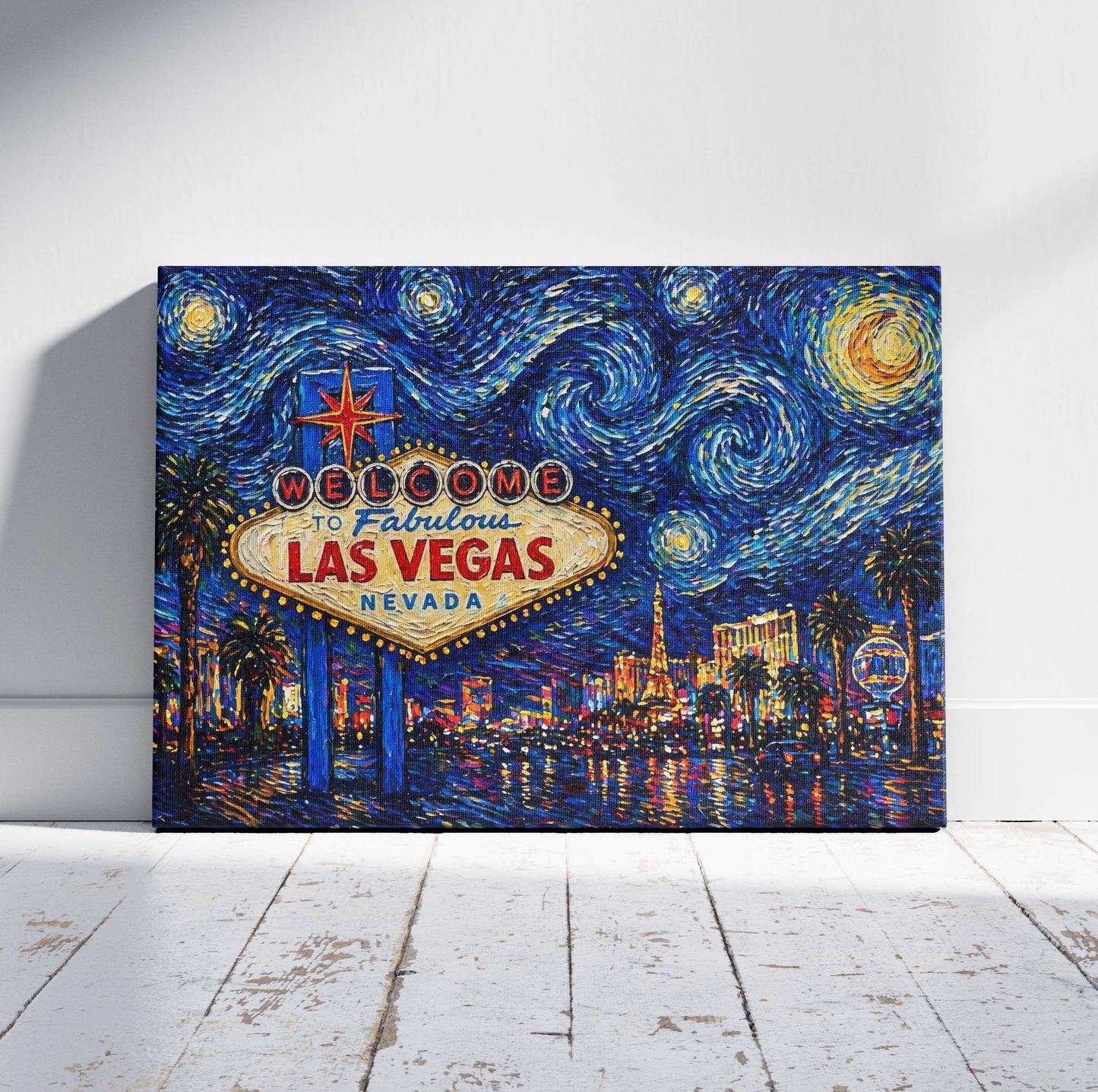 Neon Dreams in Vegas Canvas