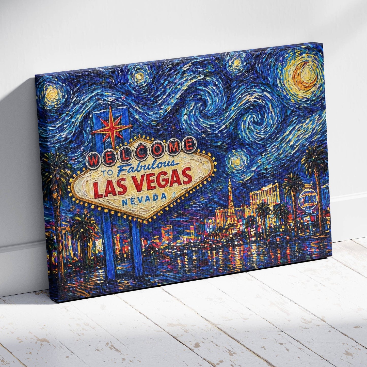 Neon Dreams in Vegas Canvas