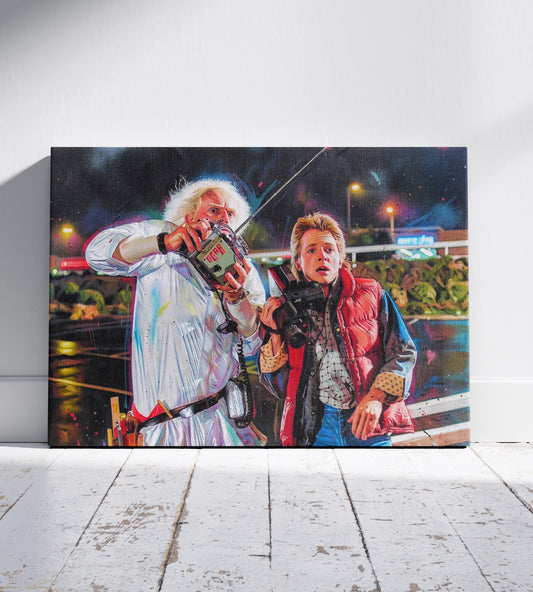Back to the Future: Twin Pines Experiment Canvas