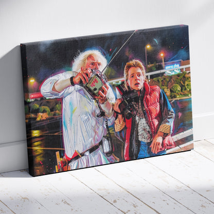 Back to the Future: Twin Pines Experiment Canvas