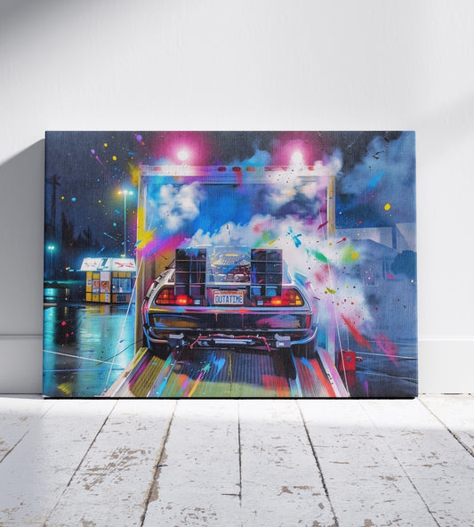 Back to the Future: Time Machine Reveal Canvas
