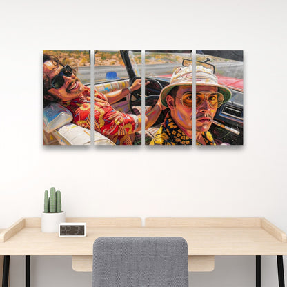 Fear And Loathing: Bat Country 4 Panels Canvas