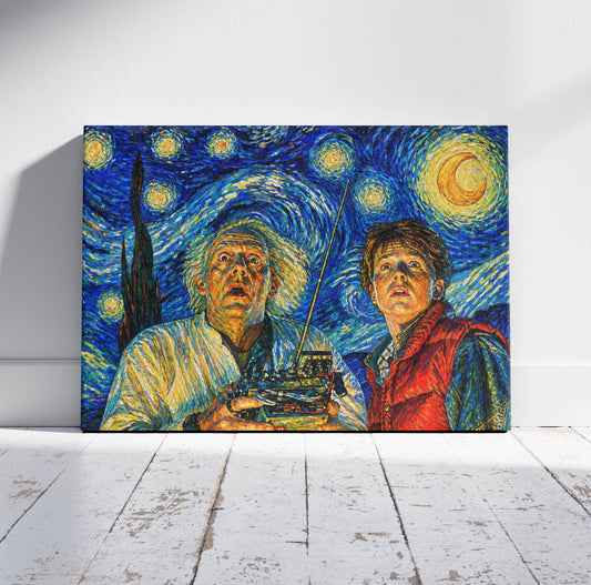 88 Miles Per Hour Starry Night Canvas