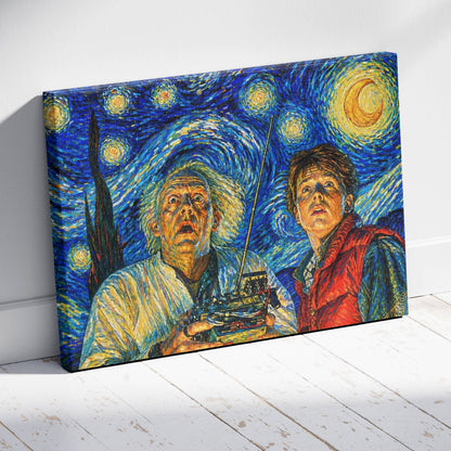 88 Miles Per Hour Starry Night Canvas