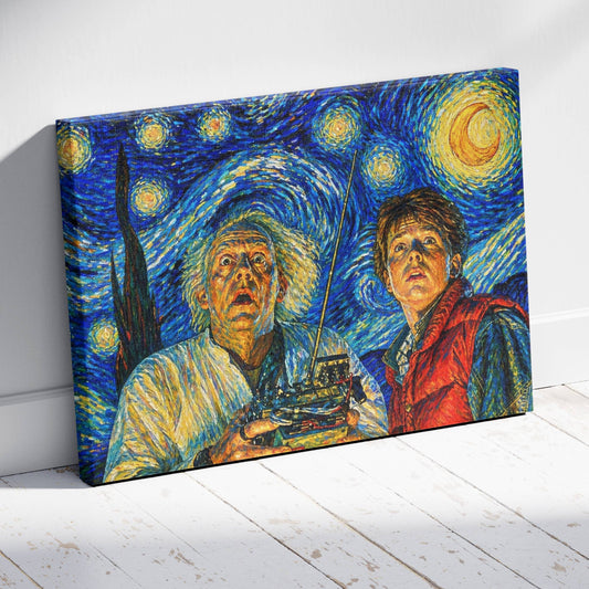 88 Miles Per Hour Starry Night Canvas