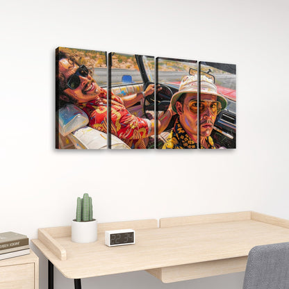 Fear And Loathing: Bat Country 4 Panels Canvas