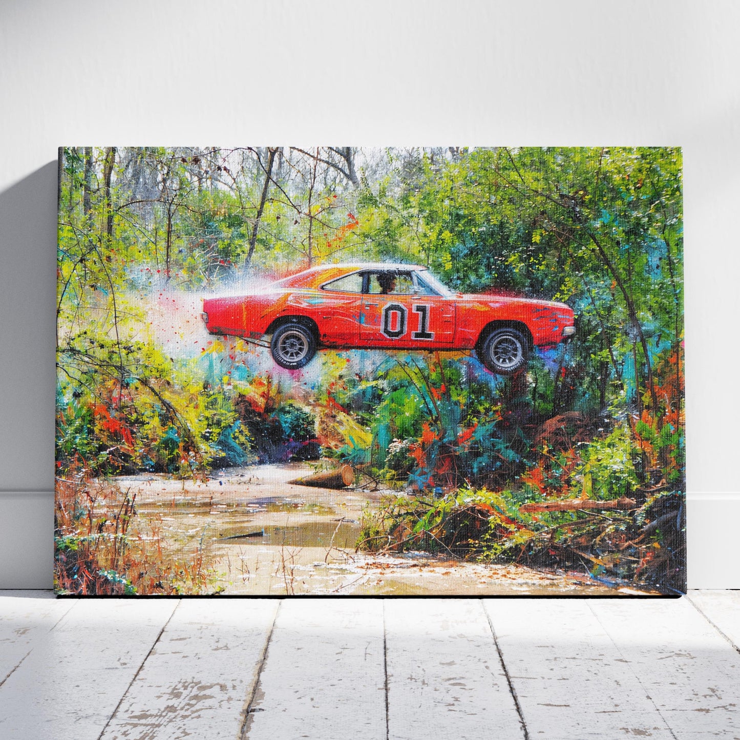 The Dukes of Hazzard: Creek Jump Canvas