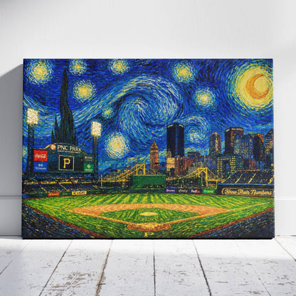 PNC Park Starry Night Canvas